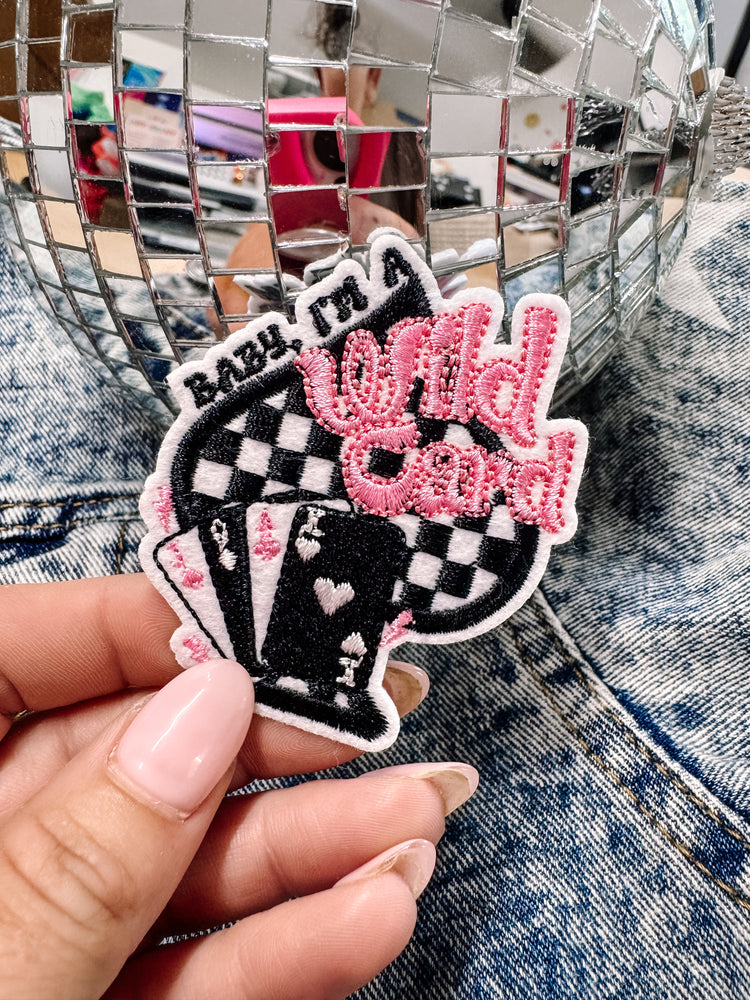 Baby I'm A Wild Card Hat/Pocket Patch