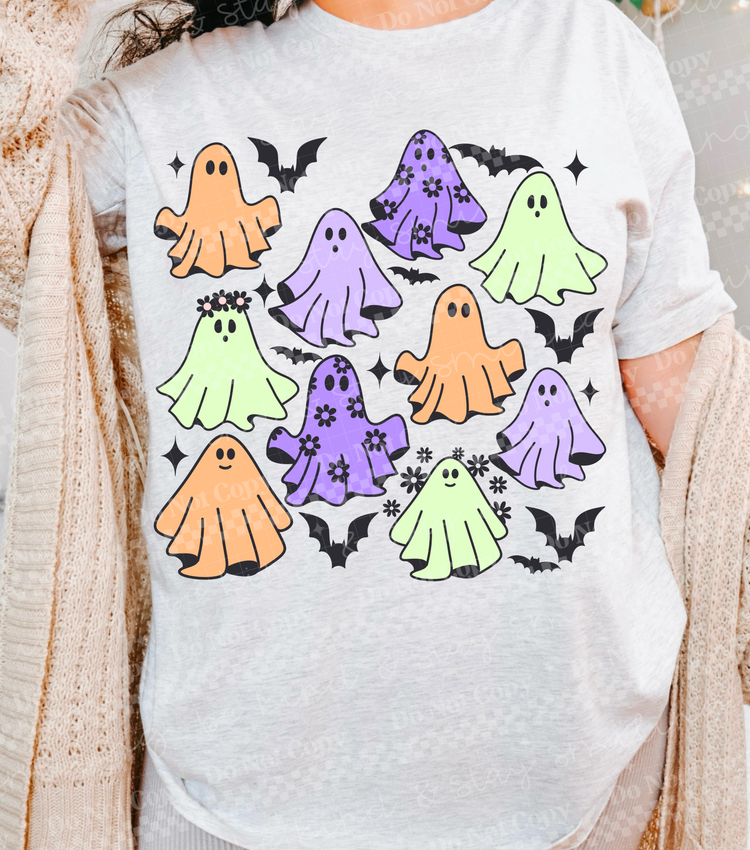 Ghosts And Bats DTF Transfer