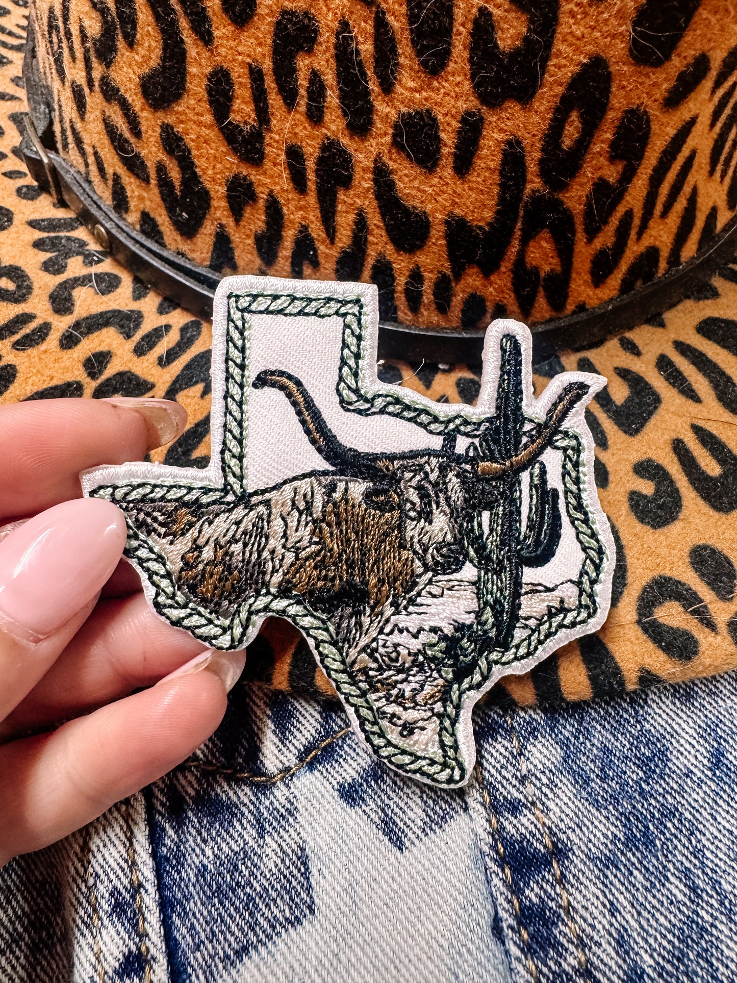 Longhorn Texas Hat/Jacket Patch