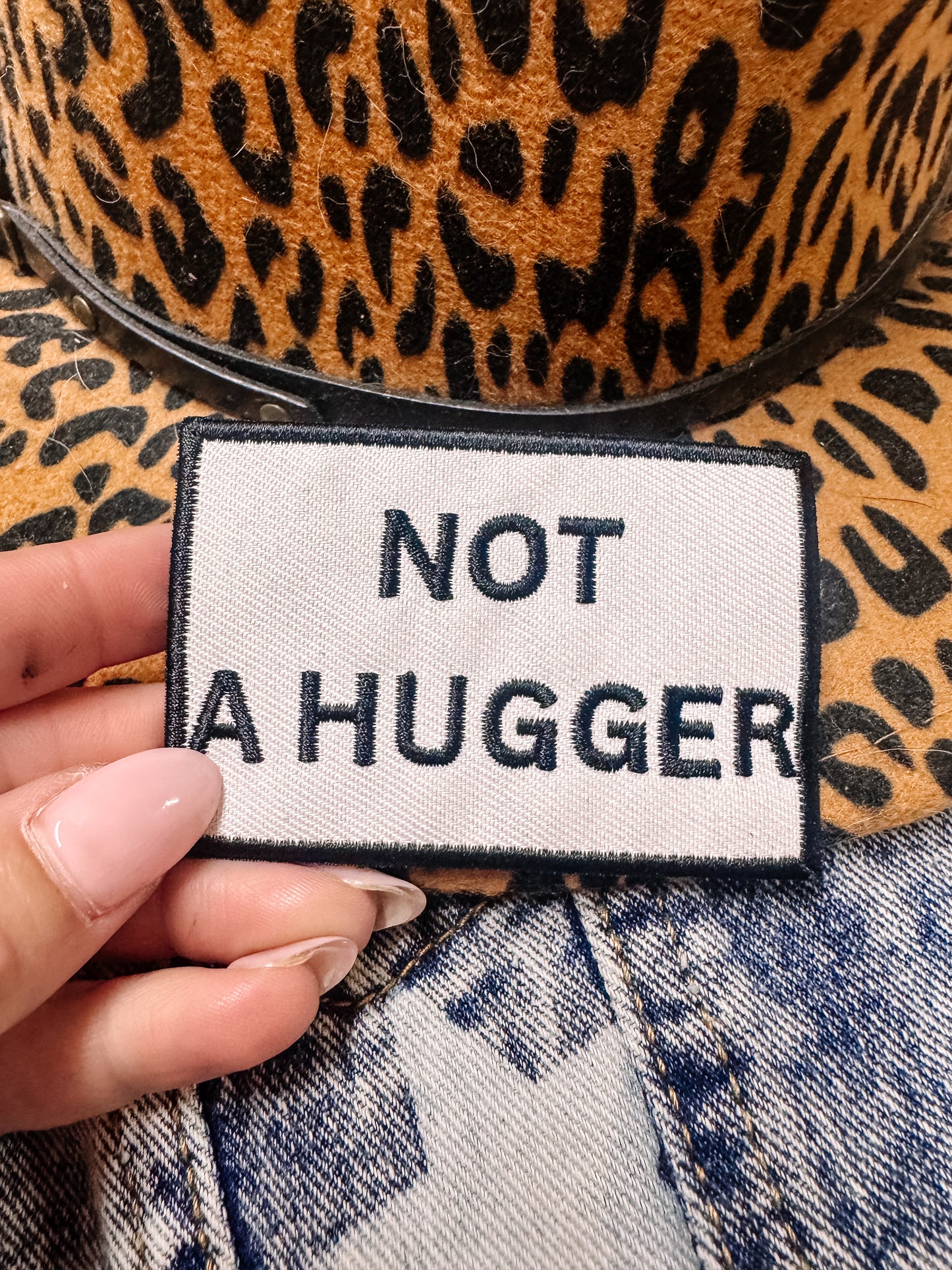 Not a Hugger Hat/Jacket Patch