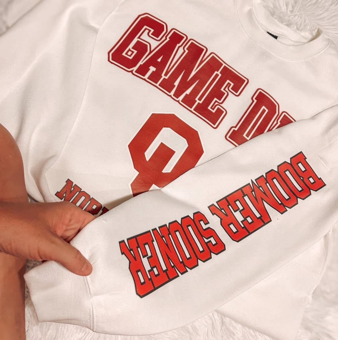 Game Day Norman, OK with Sleeve DTF Transfer