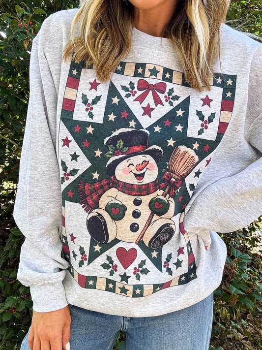 Vintage Style Snowman Christmas DTF Transfer (Copy)