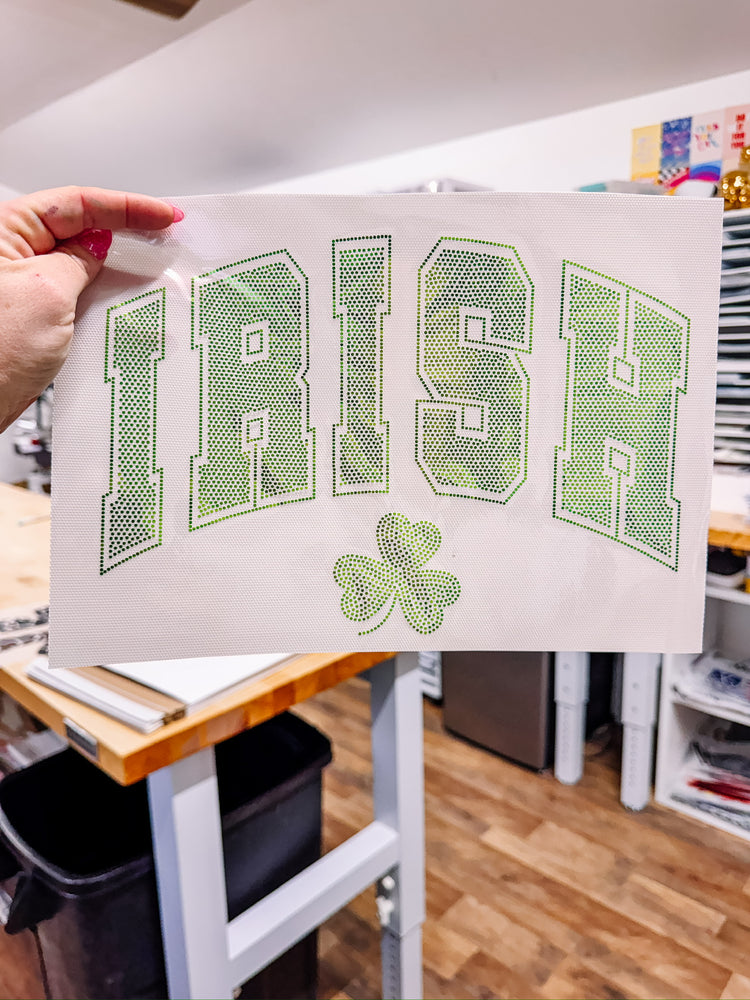 Irish Clover Spangle Transfer