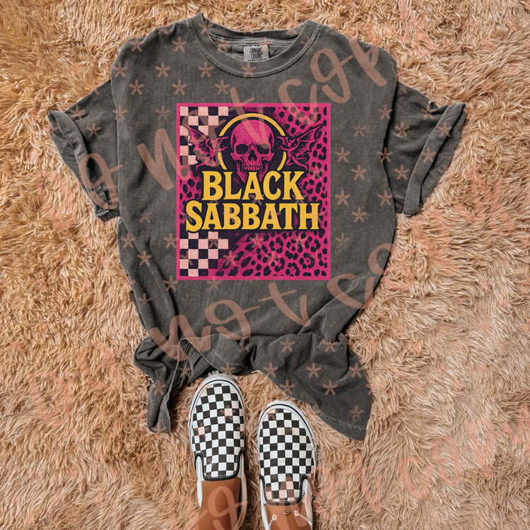 Sabbath Neon Checkered DTF Transfer