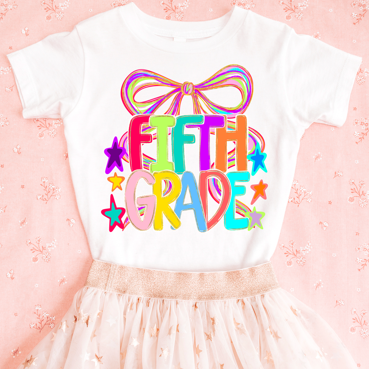 Coquette Doodle Fifth Grade DTF Transfer