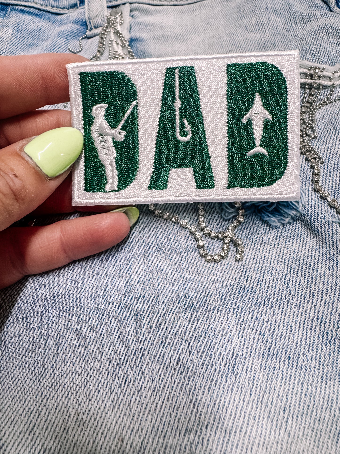 Dad Fishing Hat/Pocket Patch