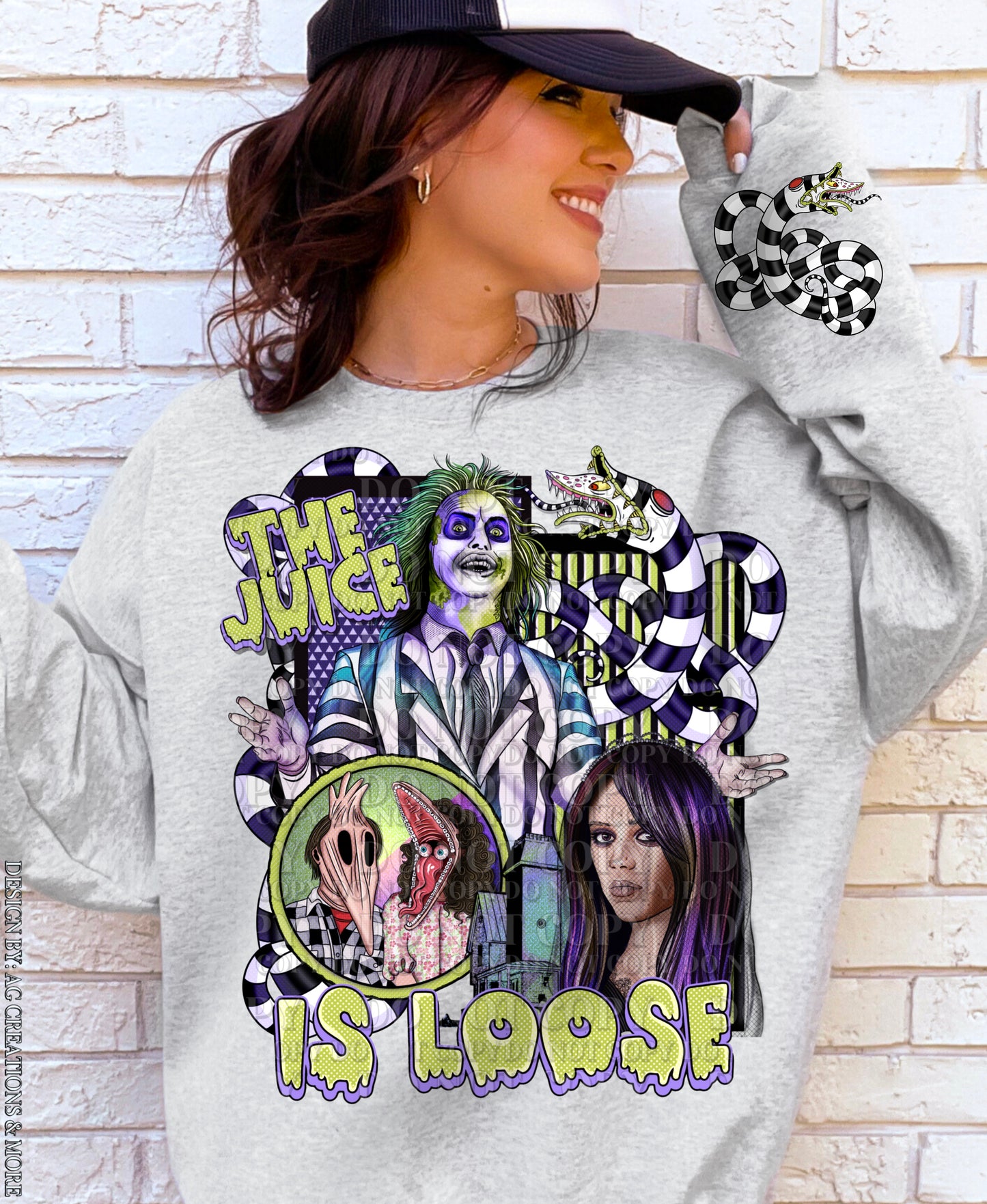 The Juice is Loose Beetlejuice DTF Transfer (SET OF BOTH TRANSFERS)