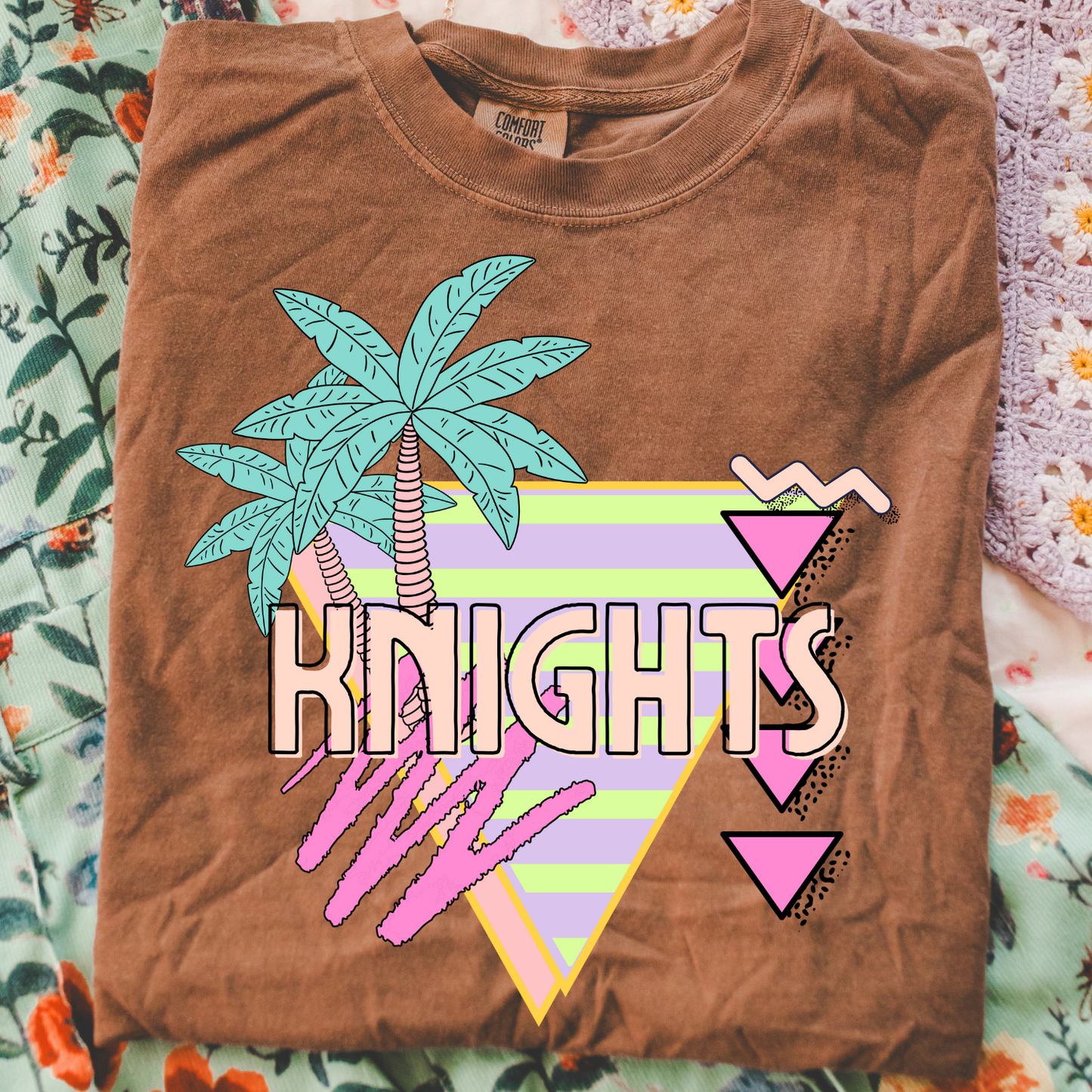 Knights Palm Tree Mascot DTF Transfer