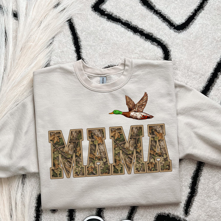Camo Mallard Mama DTF Transfer