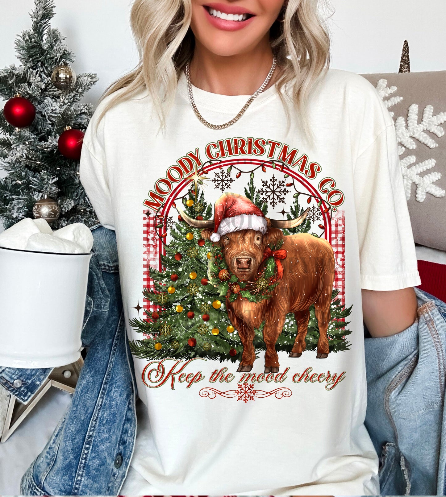 Moody Christmas DTF Transfer