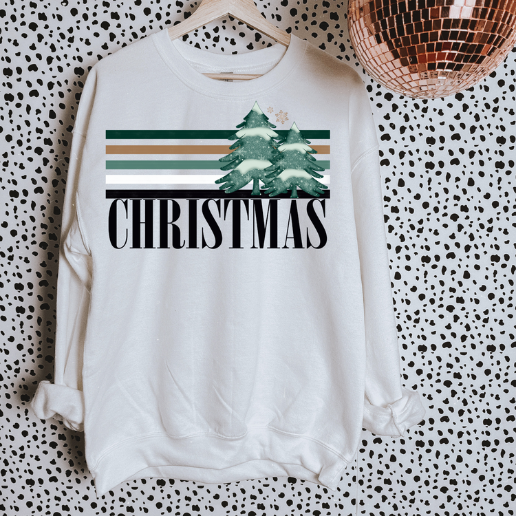 Christmas Retro Lines DTF Transfer