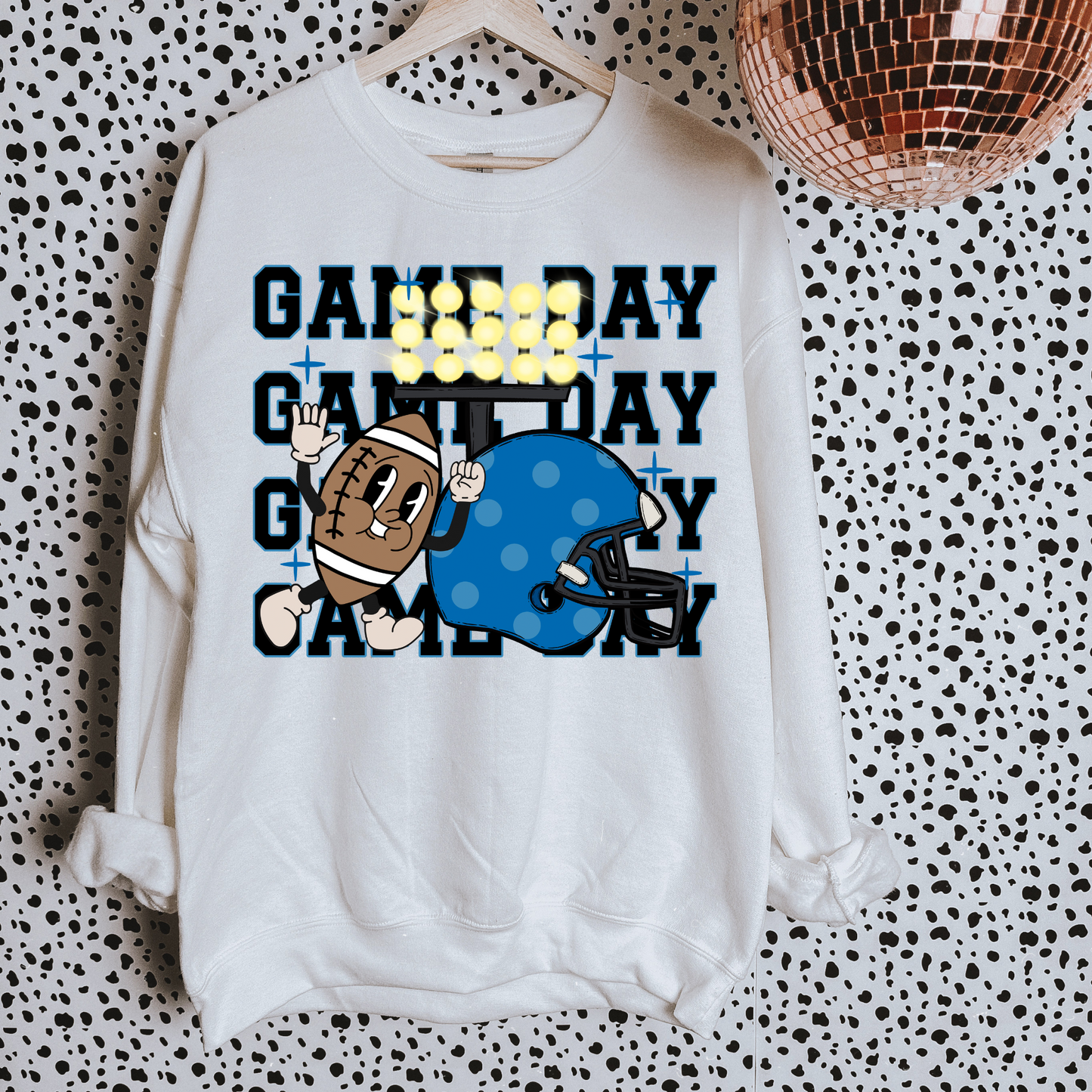 Gameday Blue Football DTF Transfer