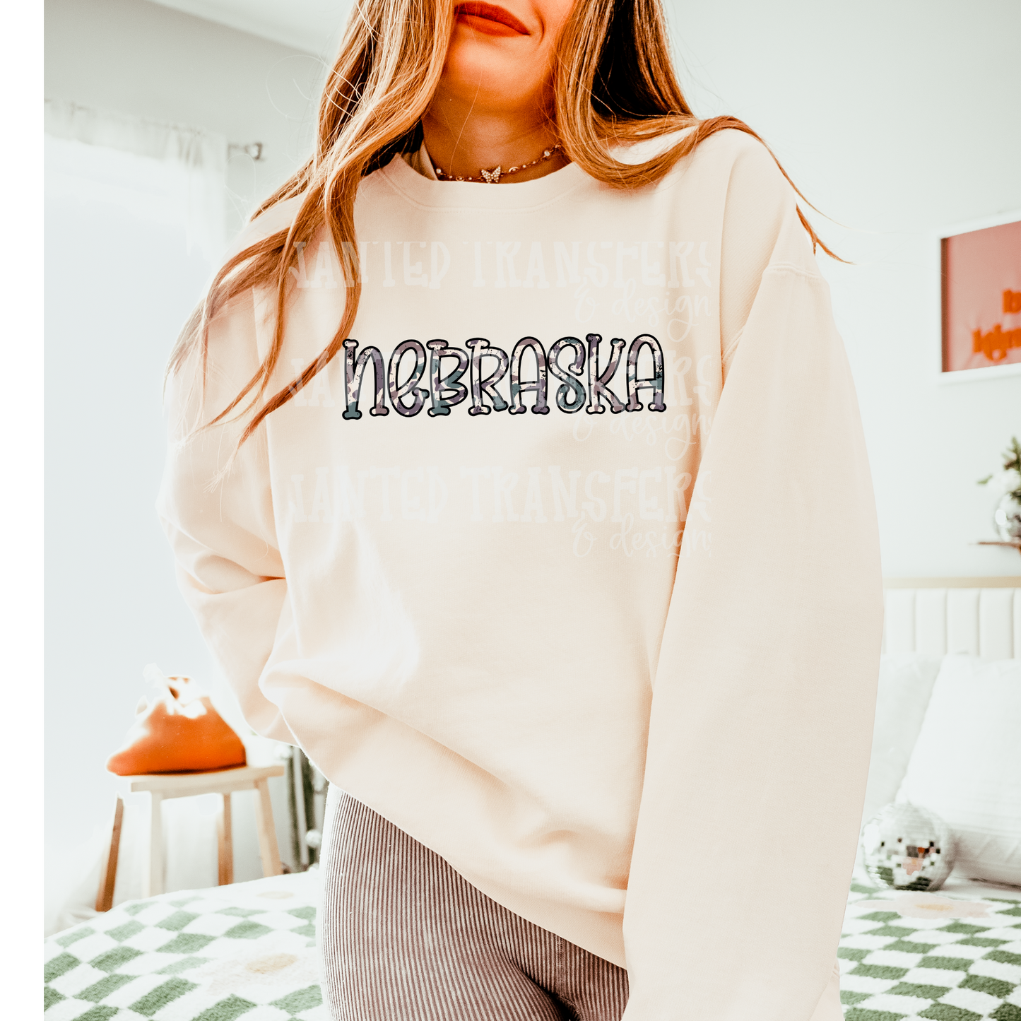 Camo State Nebraska DTF Transfer