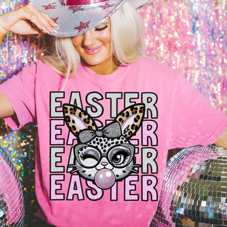 Faux Embroidery Easter Bubbles DTF Transfer