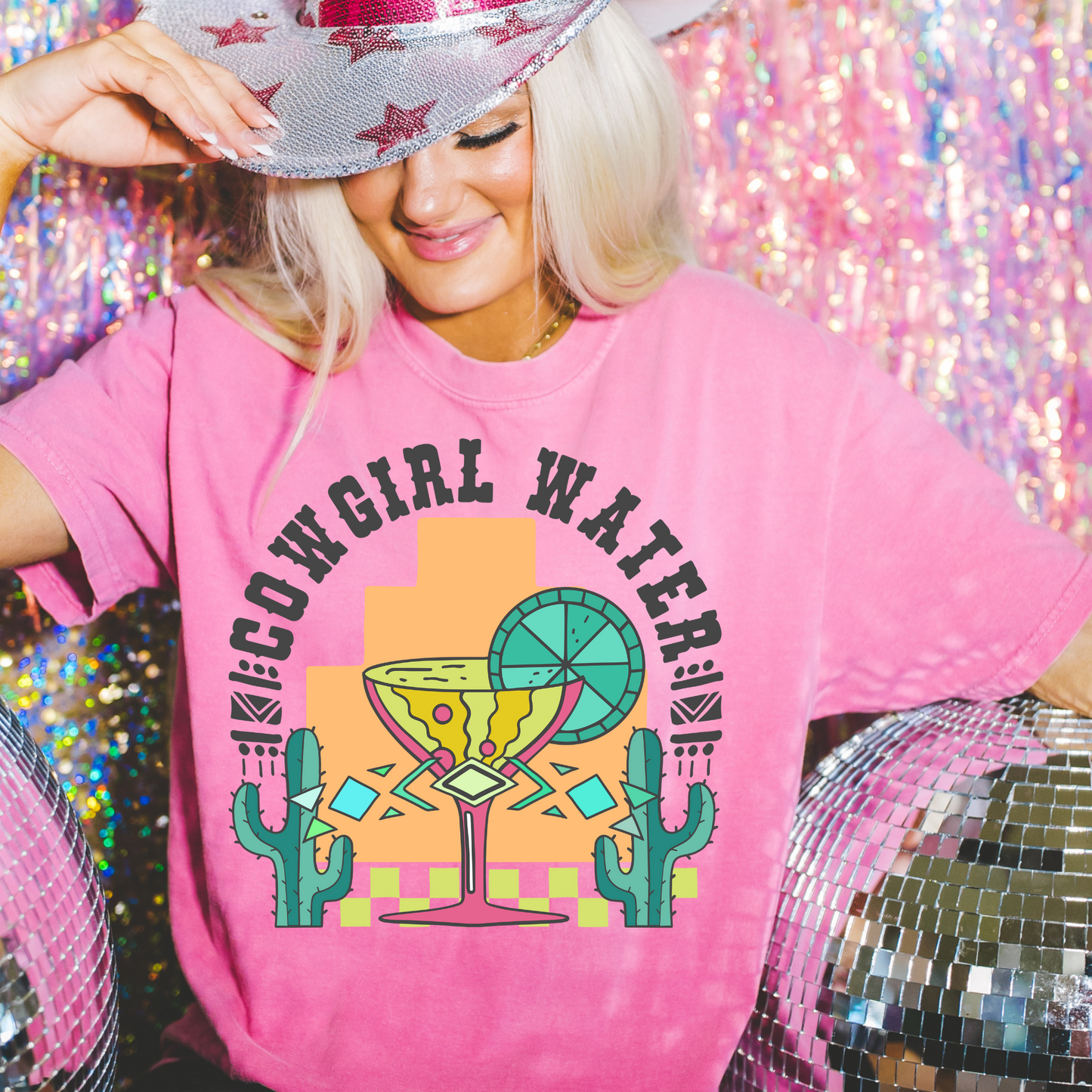 Cowgirl Water Western DTF Transfer