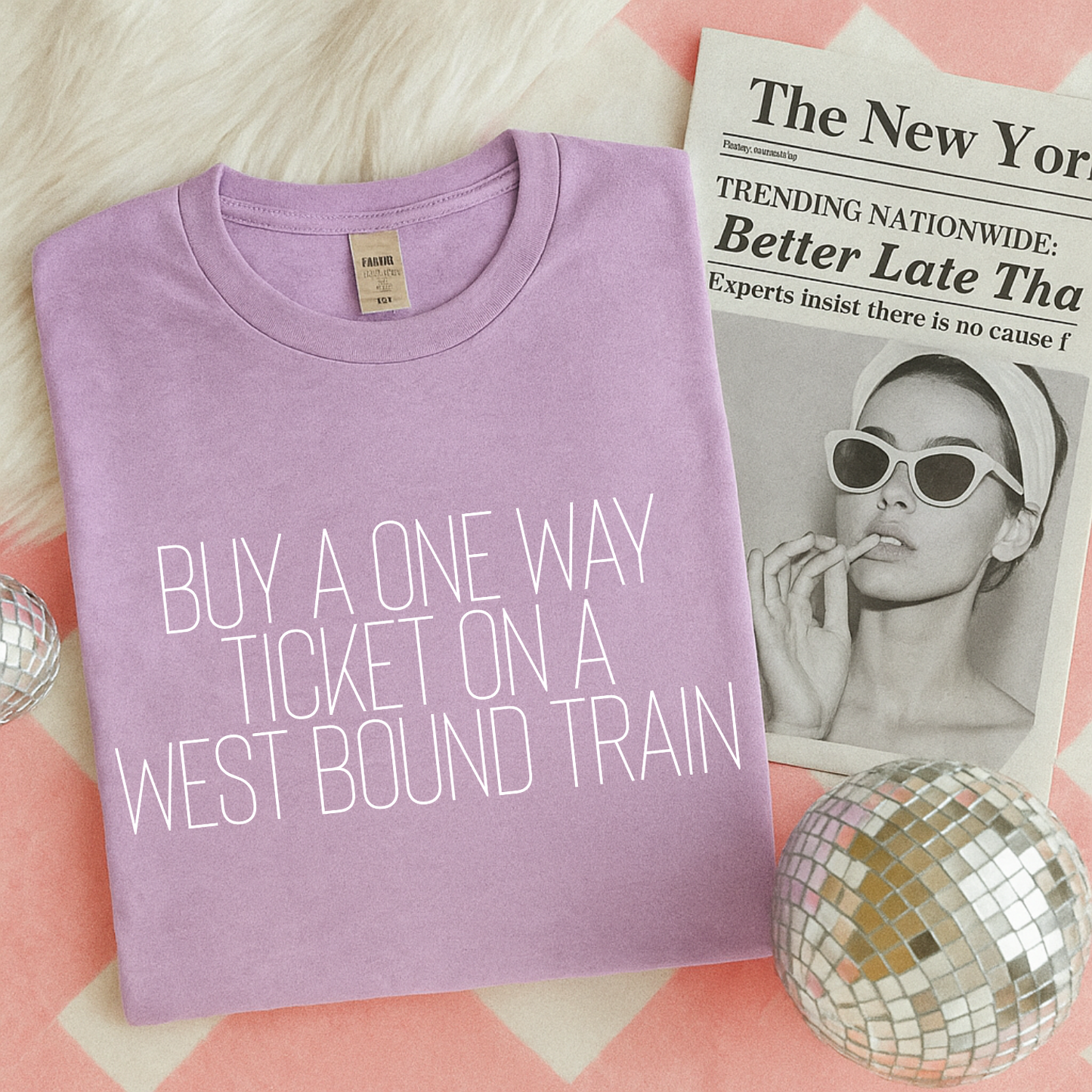 One Way Ticket DTF Transfer