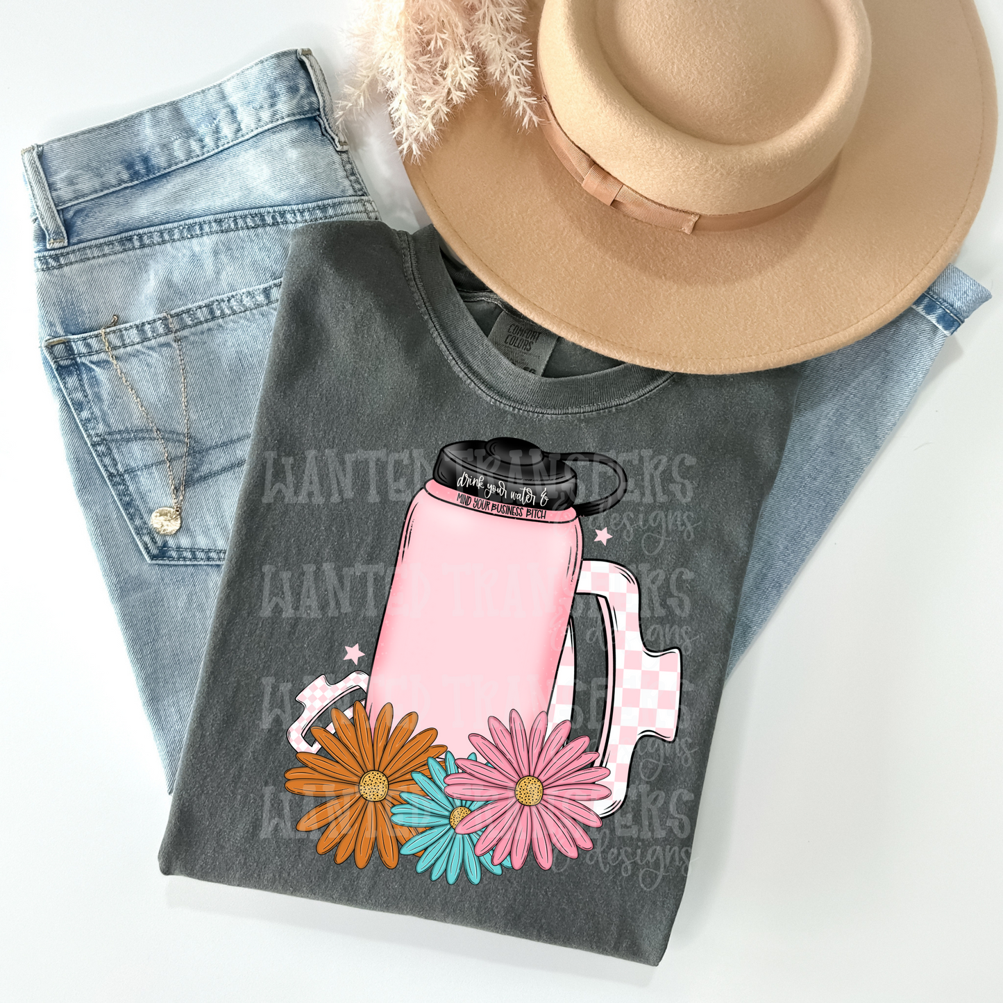 Snarky Drink Your Water Mind Your Business Exclusive Sublimation Transfer