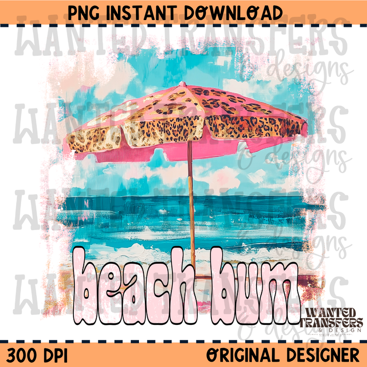 Beach Bum Summer PNG Digital Download