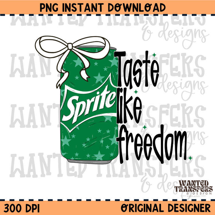 Taste Like Freedom Sprite PNG Digital Download