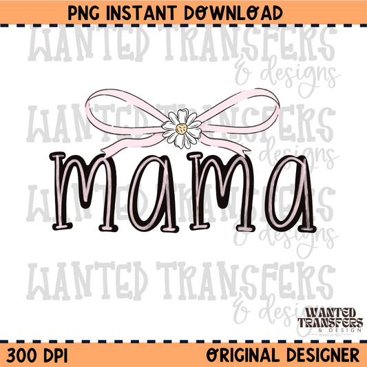 Light Pink Coquette Mama PNG Digital Download