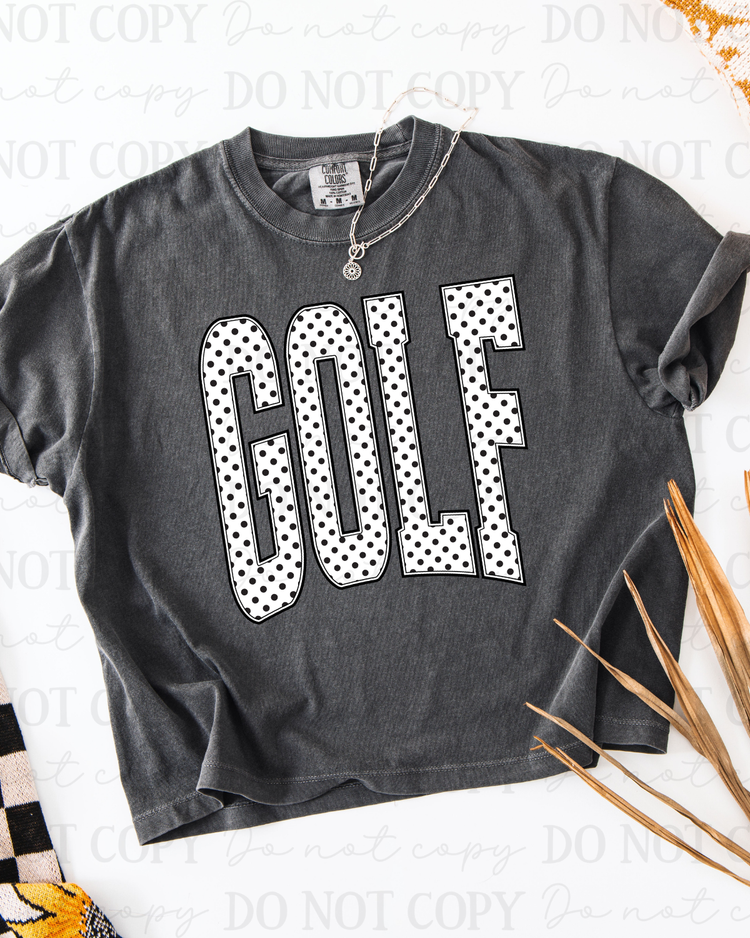 Polka Dot Golf DTF Transfer