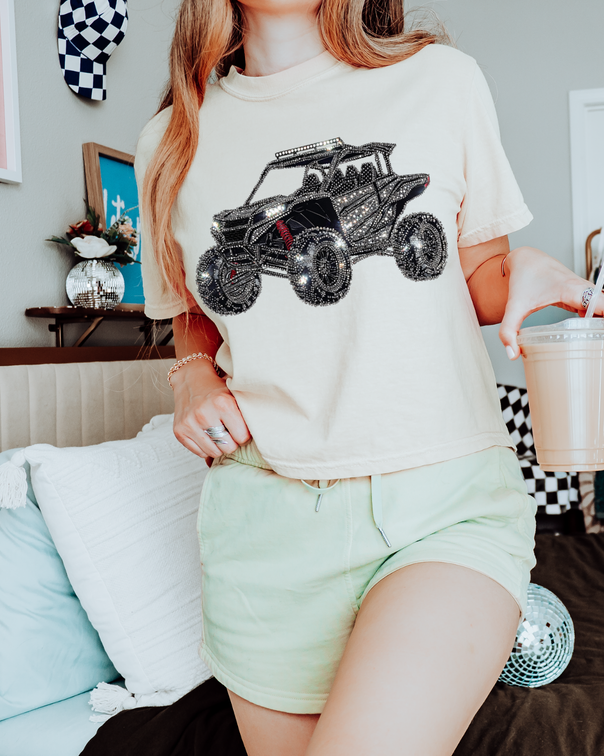 Faux Rhinestone SXS DTF Transfer