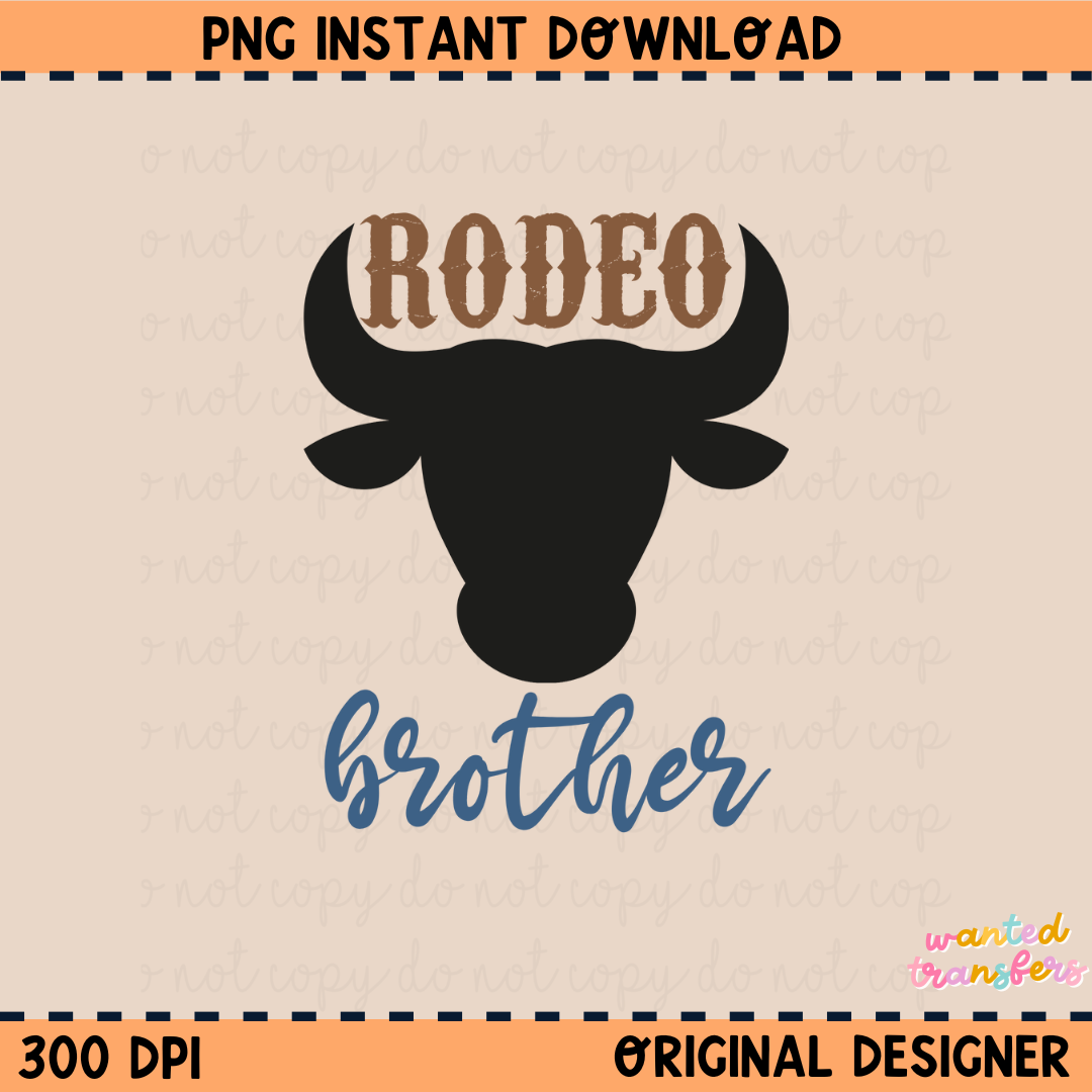 Rodeo Brother PNG Digital Download