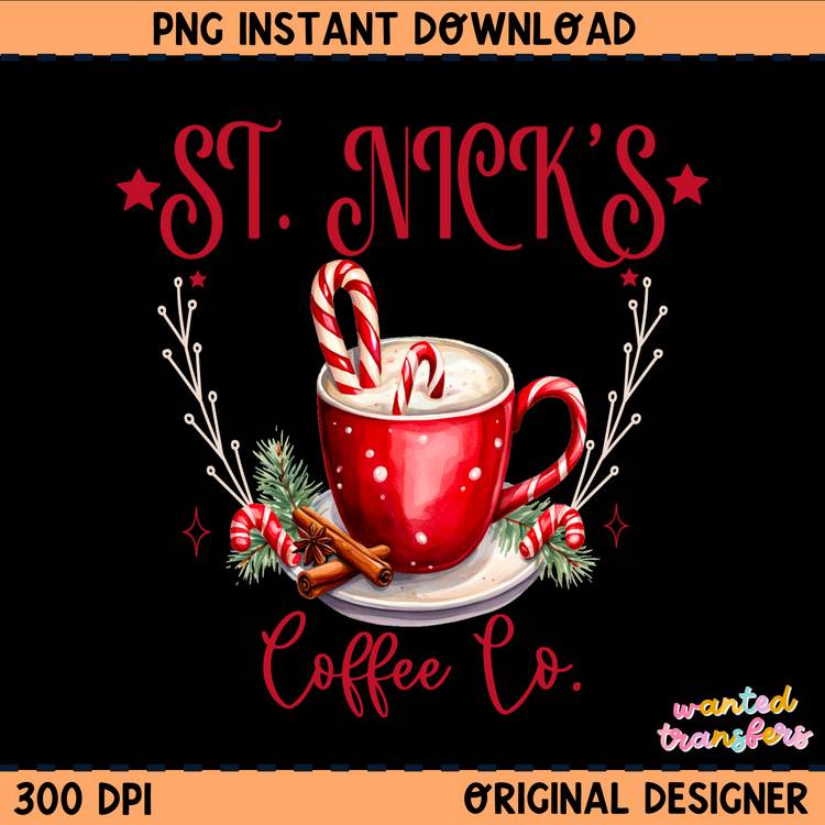 St. Nick's Coffee Co. PNG Digital Download