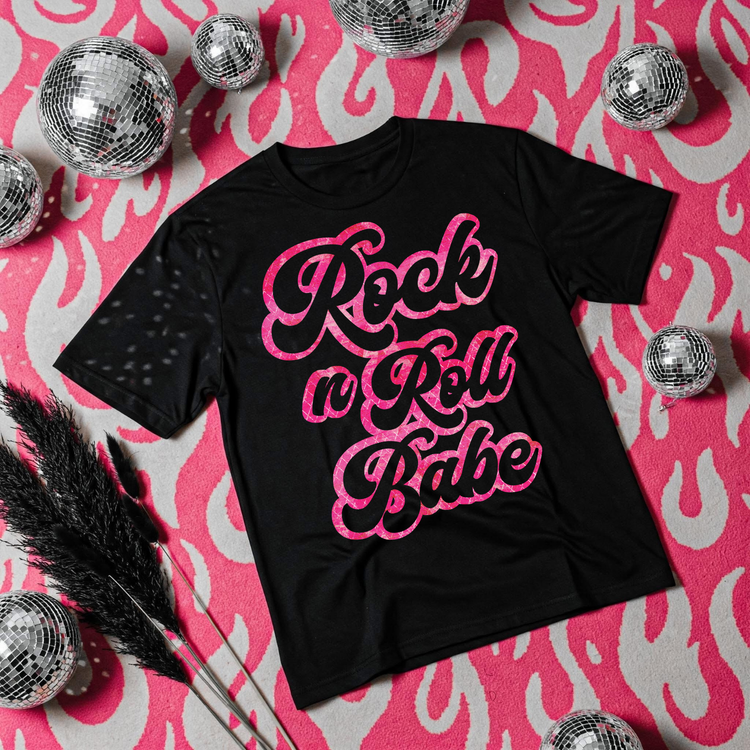 Rock N Roll Babe DTF Transfer