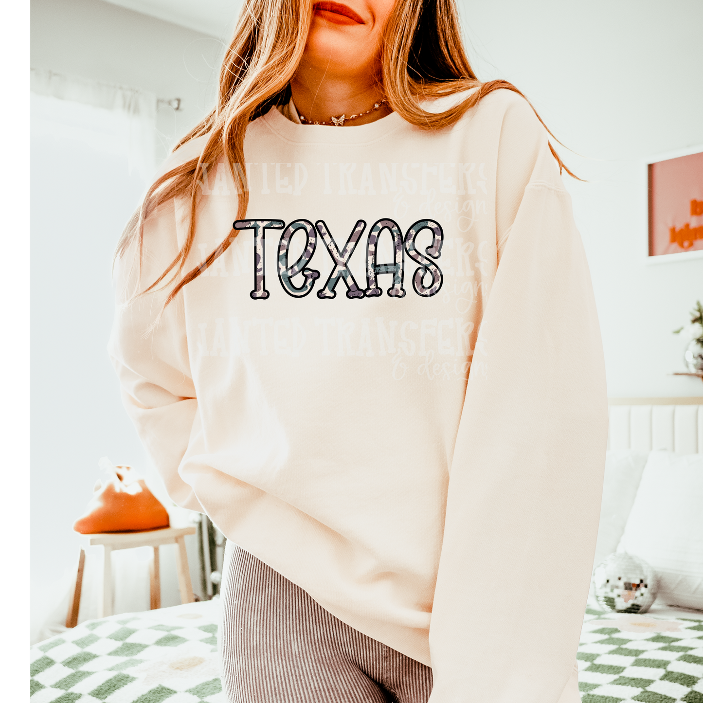 Camo State Texas DTF Transfer