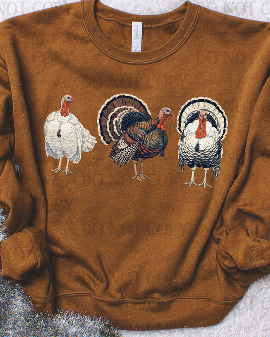 Turkeys DTF Transfer