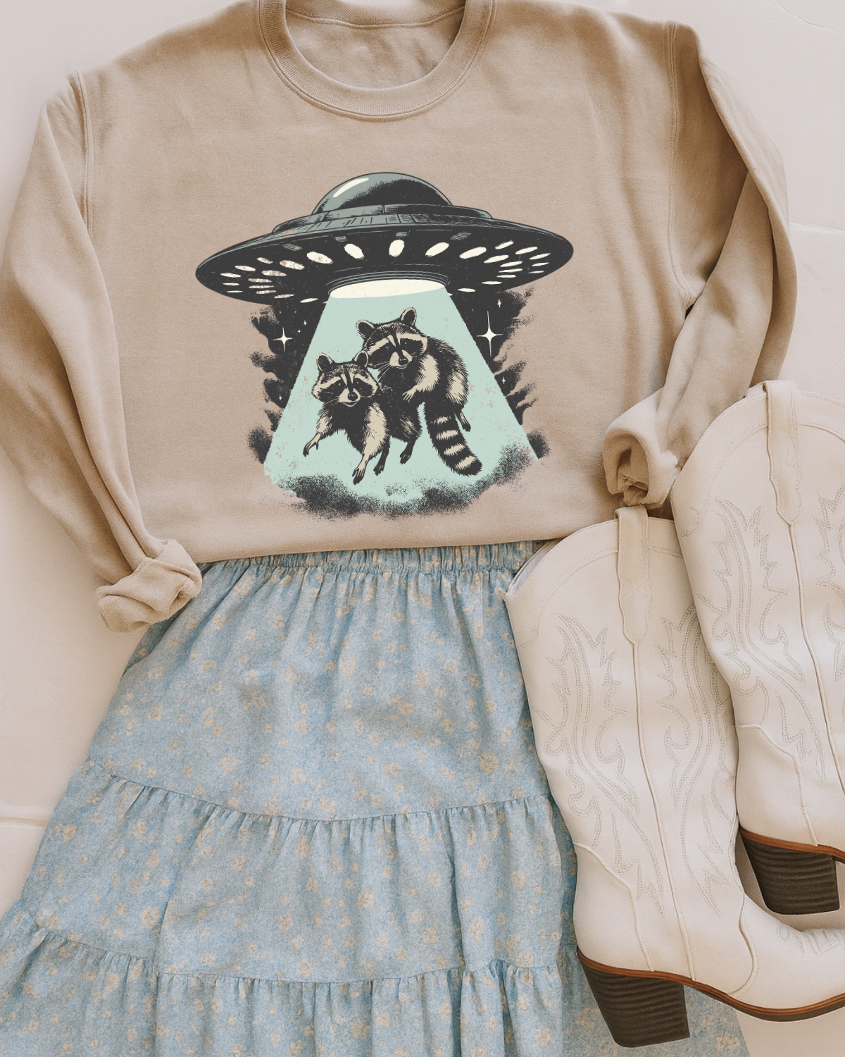 UFO Raccoons DTF Transfer