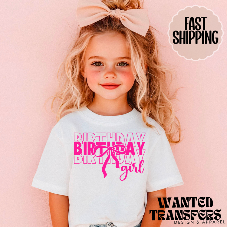 Minimalist Pink Birthday Girl, Repeat, The Birthday Girl, Any Year Birthday, Trendy Birthday Girl Tee, Tshirt, Birthday Outfit