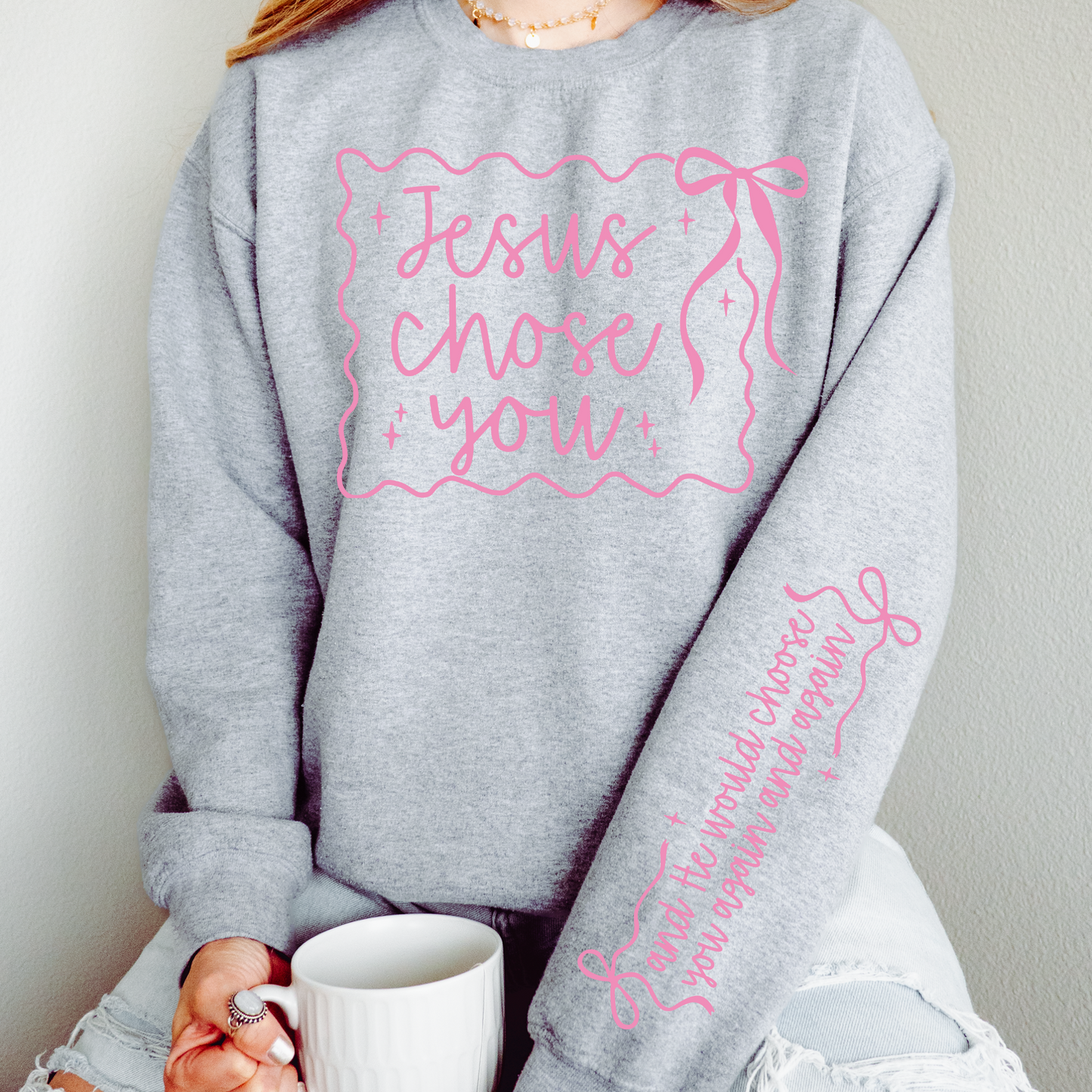 Jesus Chose You (Pink) DTF Transfer