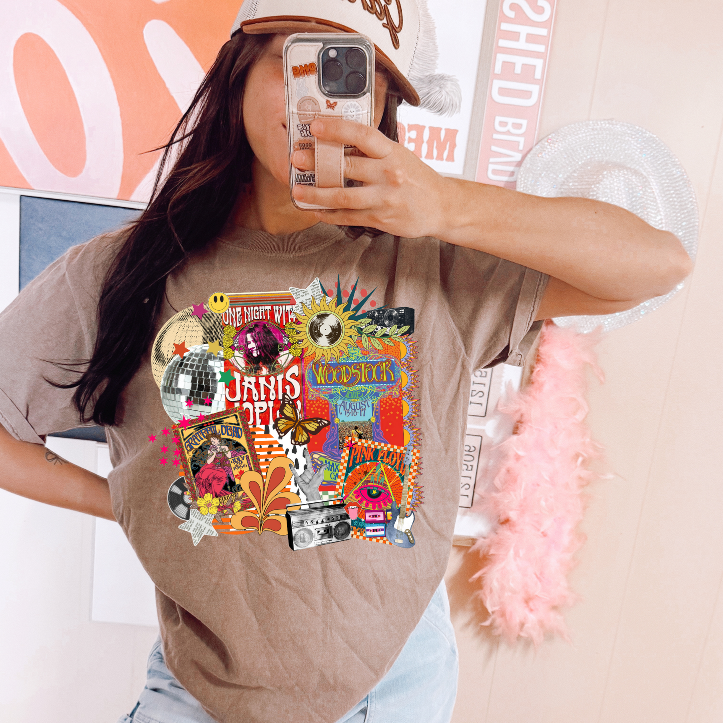 Janis Joplin DTF Transfer