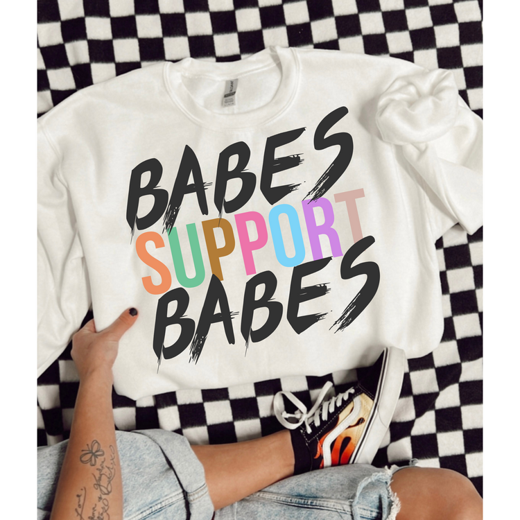 Retro Babes Support Babes DTF Transfer