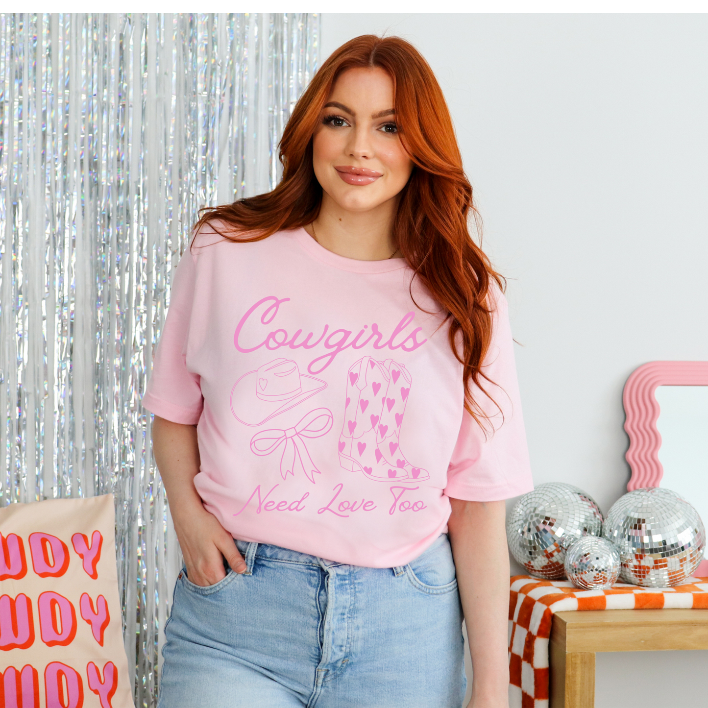 Cowgirls Need Love Too Western DTF Transfer