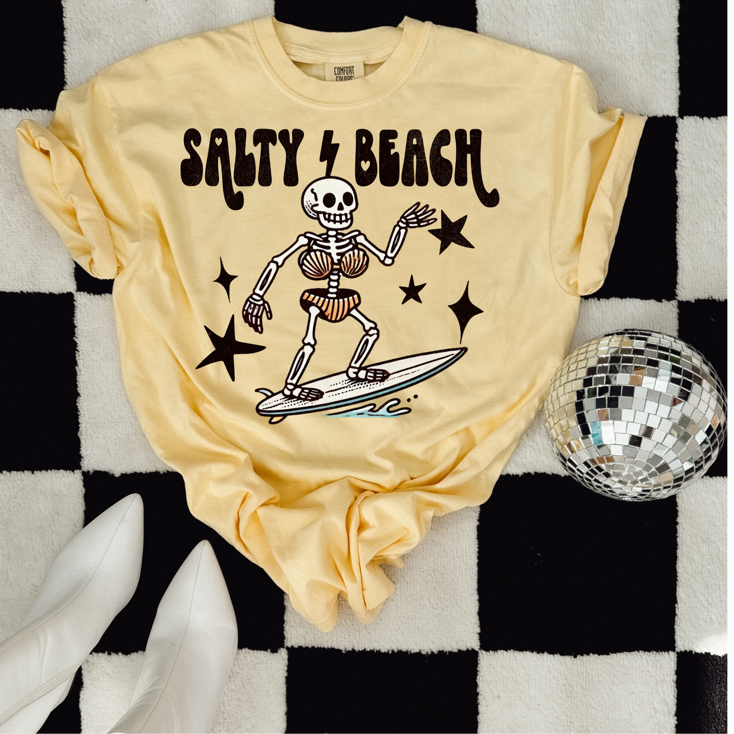 Salty Beach Surfer DTF Transfer