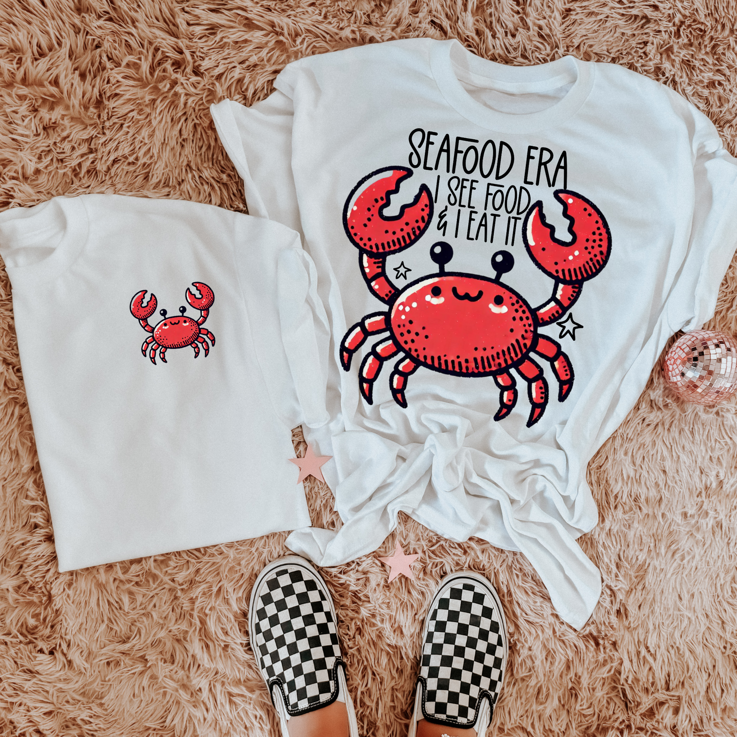 Seafood Era Crab DTF Transfer (SET OF BOTH)