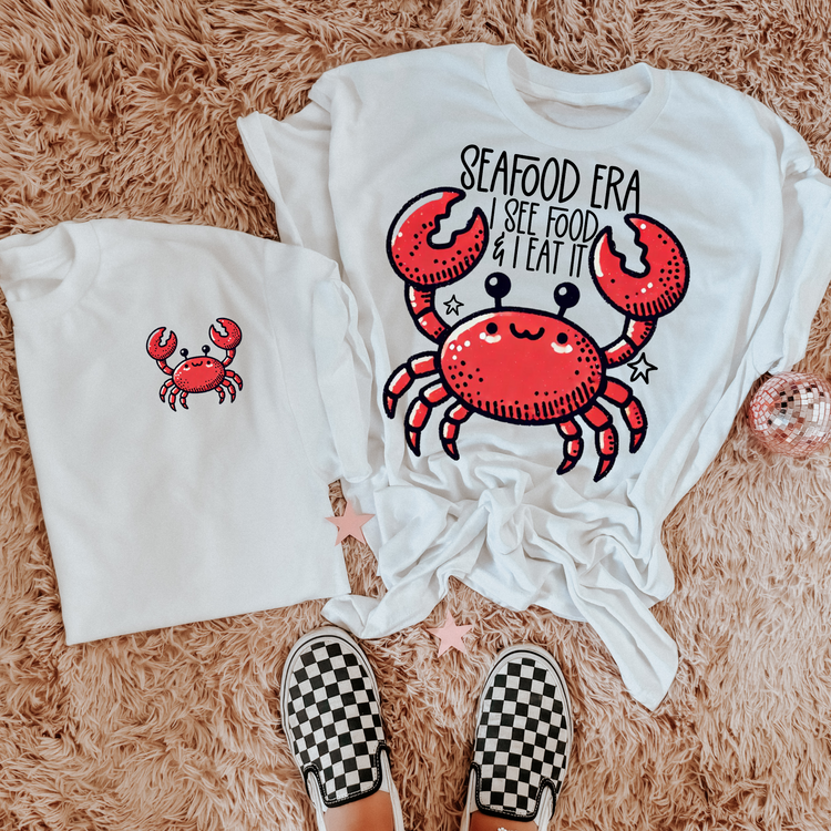 Seafood Era Crab DTF Transfer (SET OF BOTH)