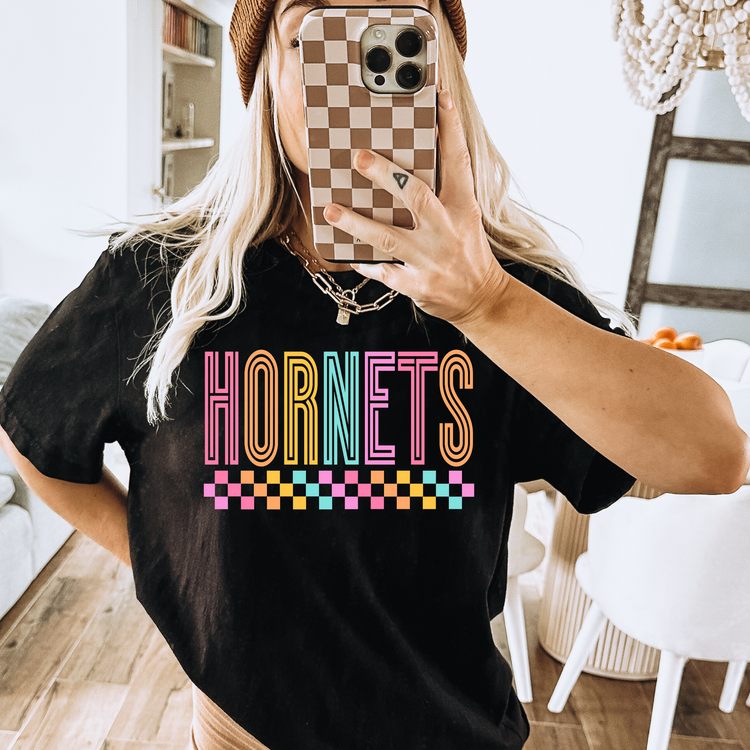 Hornets Neon School Spirit DTF Transfer