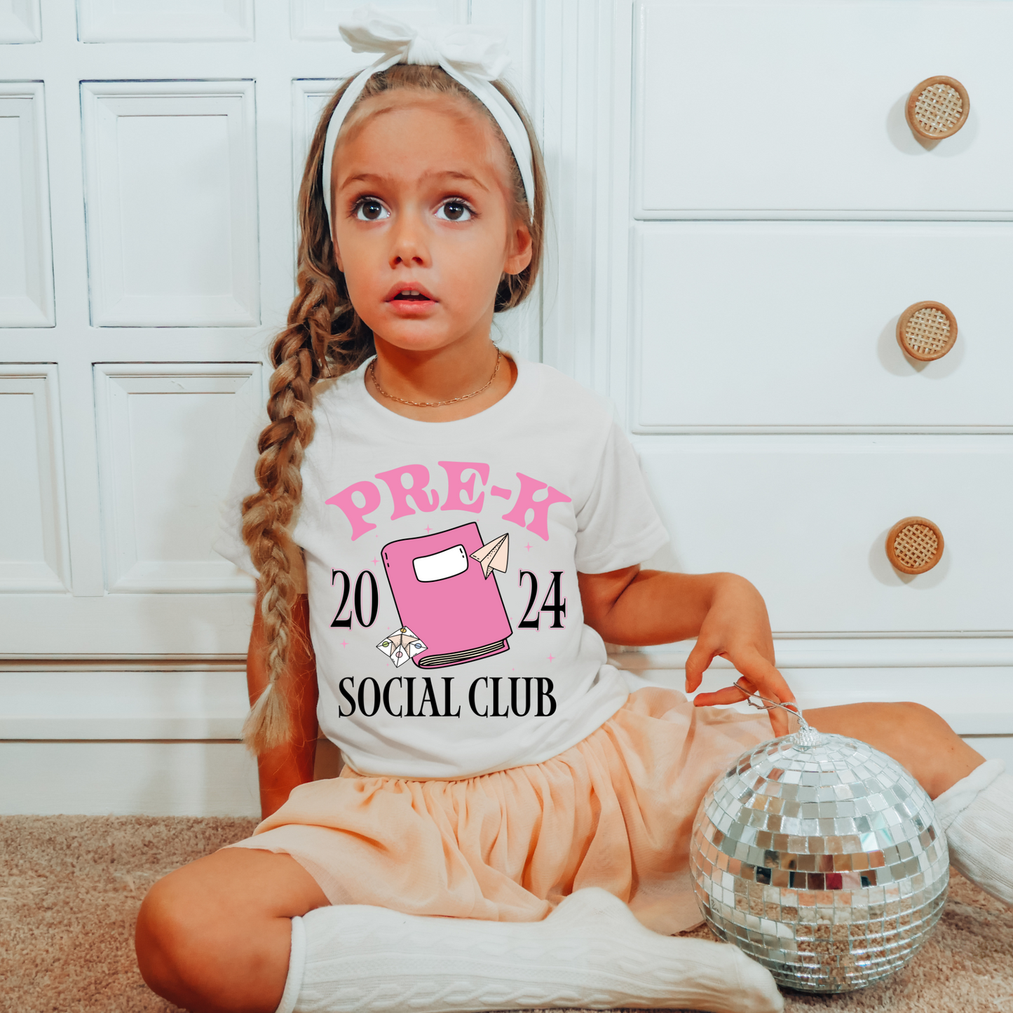 Pre-K Grade Social Club Notebook Back to School DTF Transfer