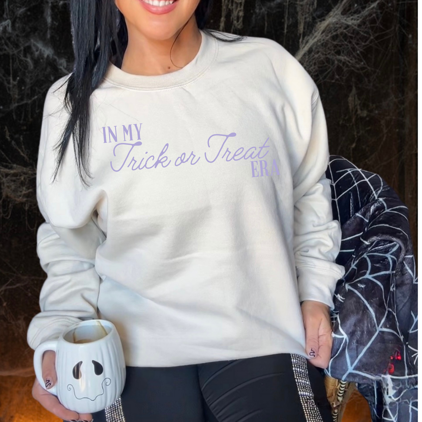 In my Trick or Treat Era Purple Halloween DTF Transfer