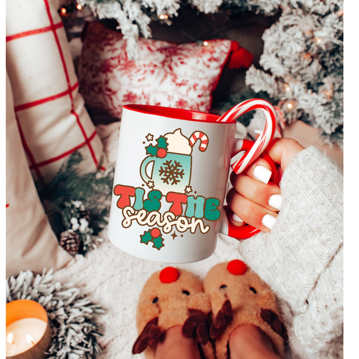 Tis the Season Christmas UV Decal Sticker