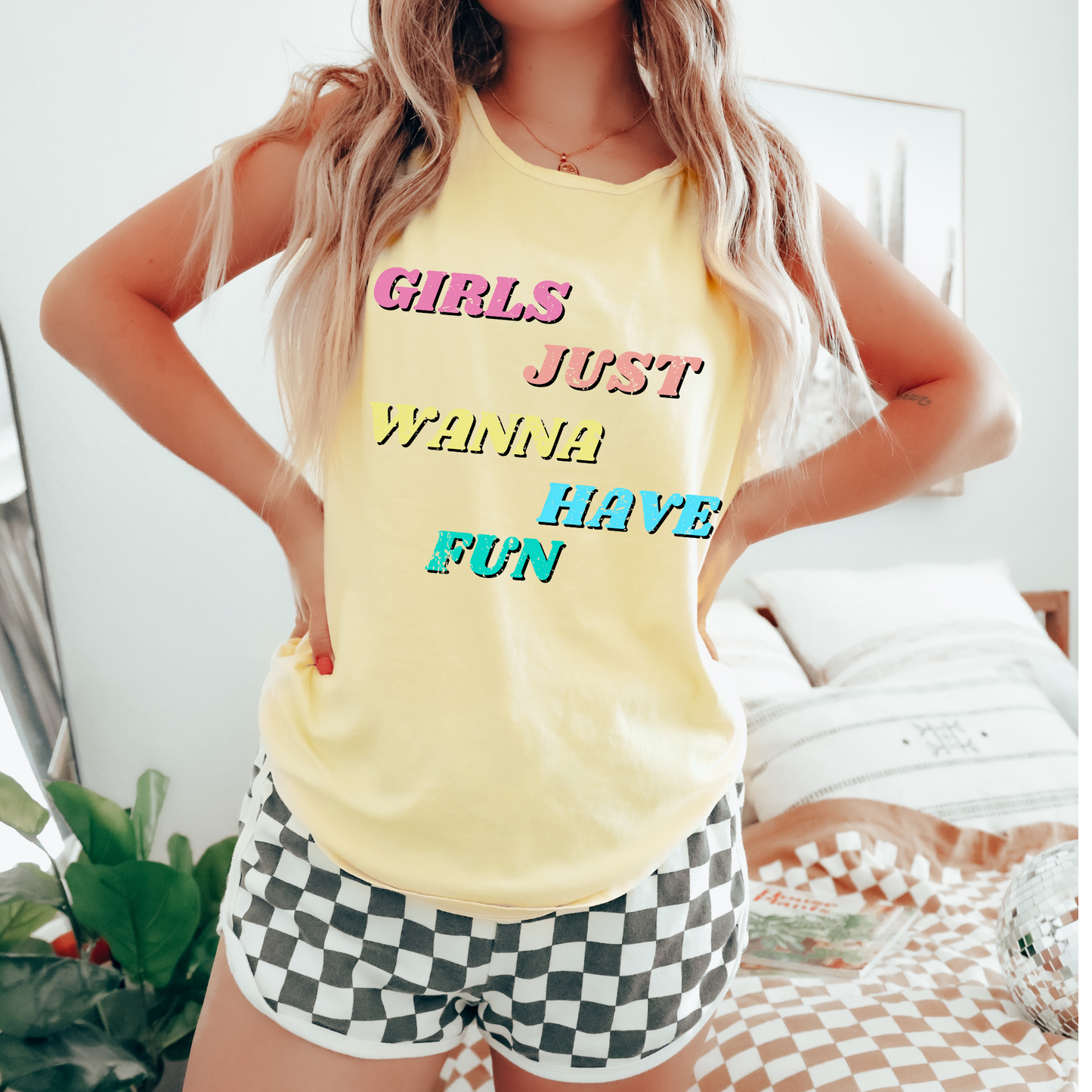 Girls Just Wanna Have Fun Summer DTF Transfer