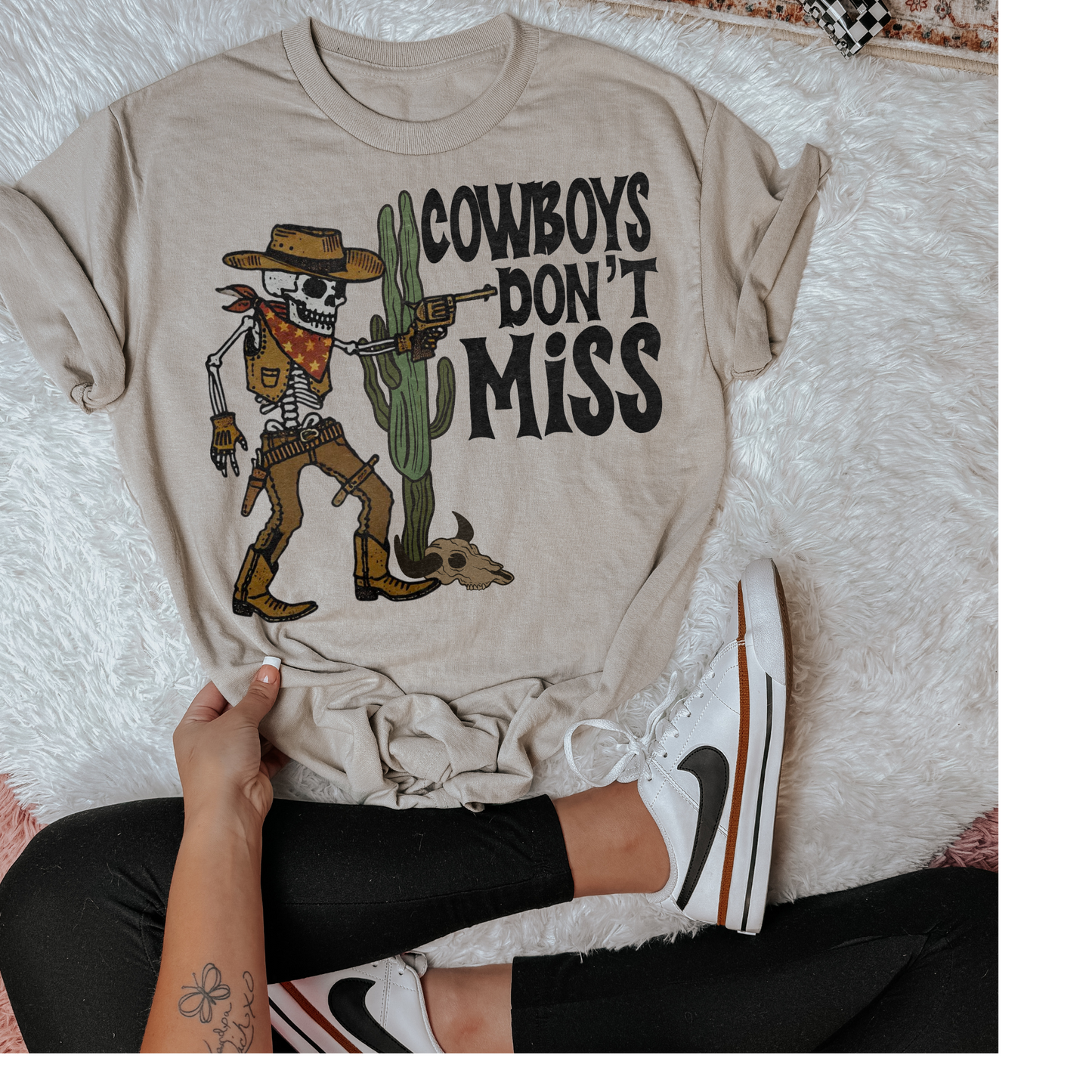 Cowboy's Don't Miss Western DTF Transfer