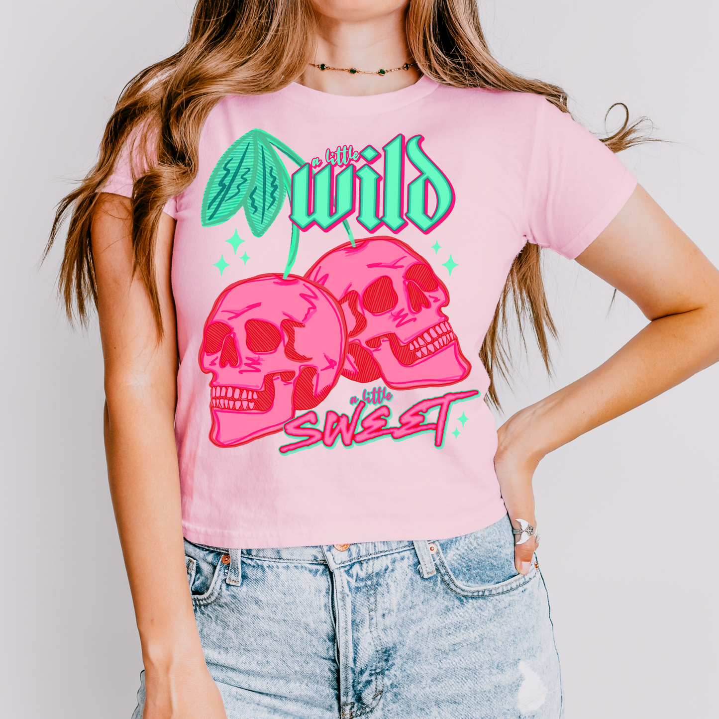 A Little Wild, a Little Sweet Cherry DTF Transfer