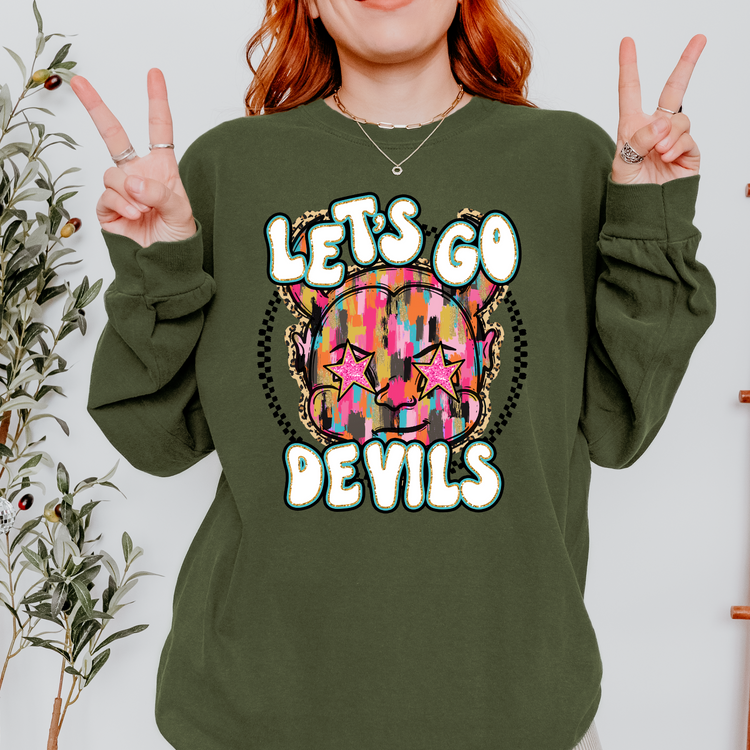 Let's Go Devils DTF Transfer