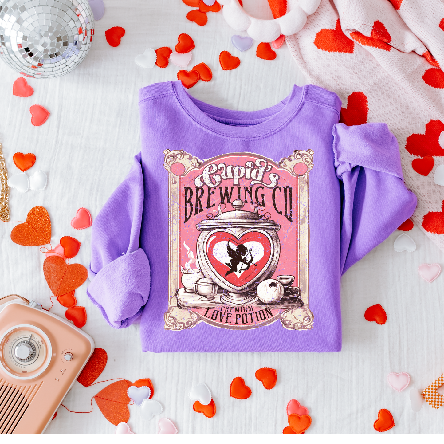 Cupid's Brewing Co Valentine's DTF Transfer