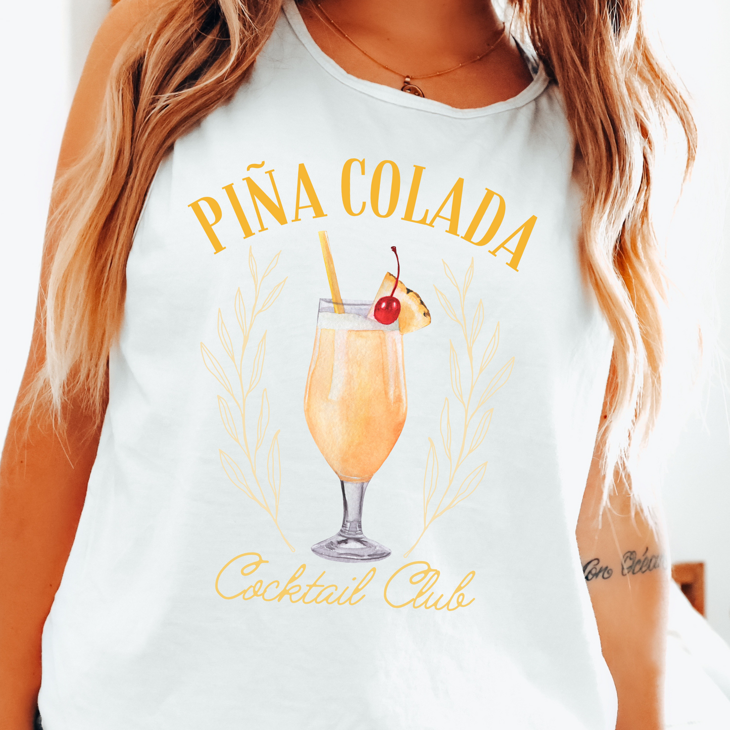 Pina Colada Cocktail Club DTF Transfers